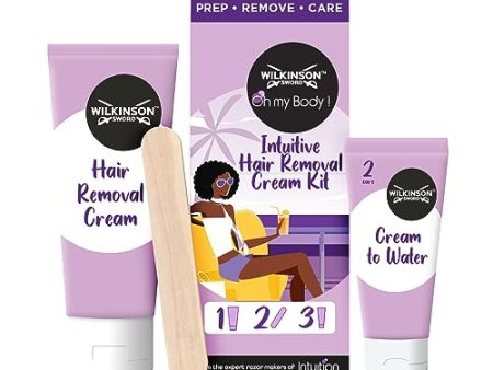 Wilkinson Sword - Kit de Crema Depilatoria Intuition para Mujeres | Rutina de Depilación en 3 Pasos For Discount