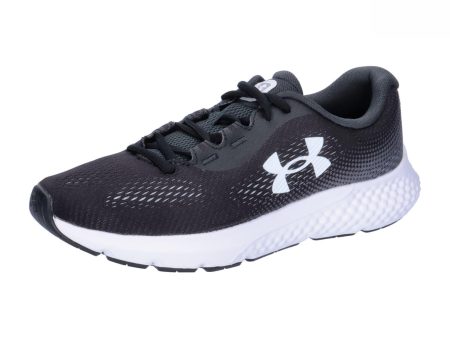 Talla: 42.5 - Under Armour UA W Charged Rogue 4 - Zapatillas de Running para Mujer, Ligeras y Transpirables, Color Negro Gris Antracita Blanco Supply