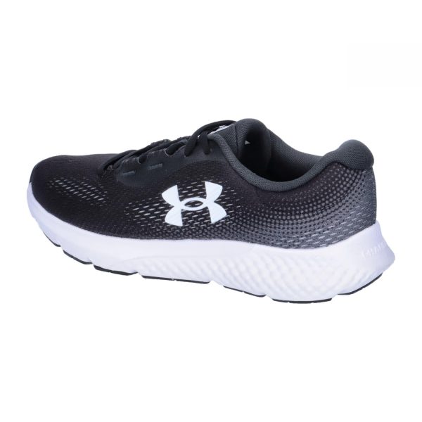 Talla: 42.5 - Under Armour UA W Charged Rogue 4 - Zapatillas de Running para Mujer, Ligeras y Transpirables, Color Negro Gris Antracita Blanco Supply