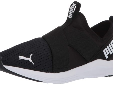 Talla: 35.5 - Zapatilla sin cordones PUMA para mujer, color negro y blanco, talla 5.5 US on Sale