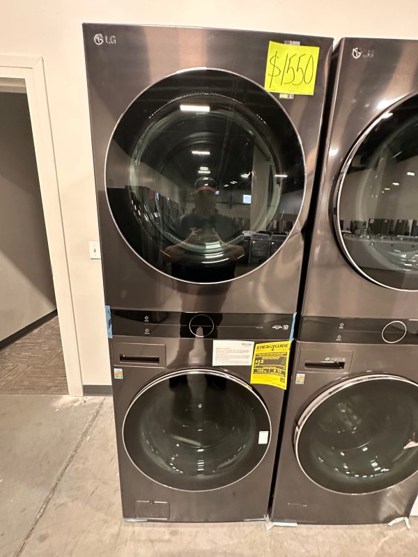 NEW STACKED SMART FRONT LOAD WASHER GAS DRYER - WAS12865 WKGX201HBA Sale