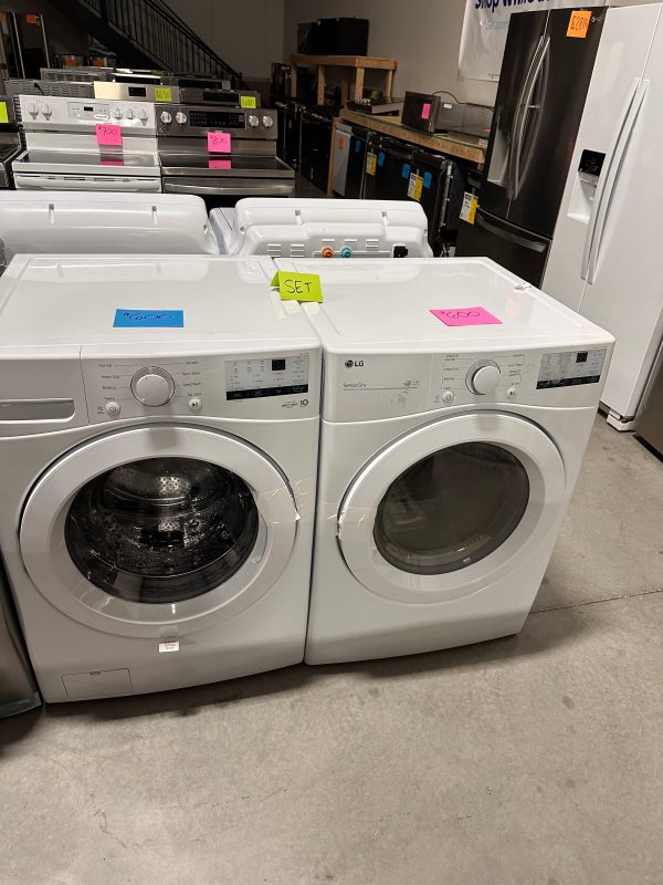 BRAND NEW STACKABLE LAUNDRY SET with ELECTRIC DRYER - DRY11416 WAS12798 Online now