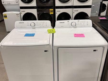 BRAND NEW TOP LOAD WASHER ELECTRIC DRYER SAMSUNG LAUNDRY SET - WAS12750 DRY12168 Online