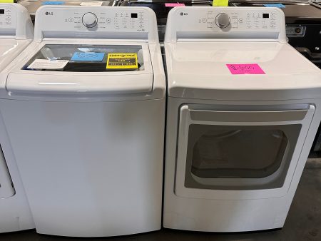 LG SMART TOP LOAD WASHER SMART ELECTRIC DRYER - WAS12811 DRY12064 Fashion