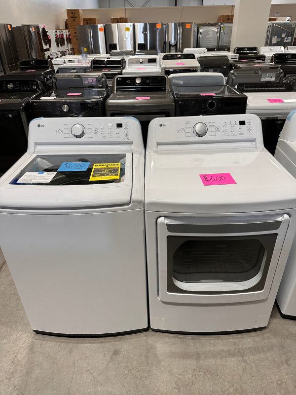 NEW ELECTRIC DRYER TOP LOAD WASHER LAUNDRY SET - WAS12812 Online now