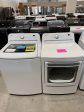 NEW ELECTRIC DRYER TOP LOAD WASHER LAUNDRY SET - WAS12812 Online now