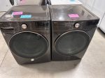 BLACK STEEL LG WASHER DRYER SET - WAS12873 DRY12248 Cheap